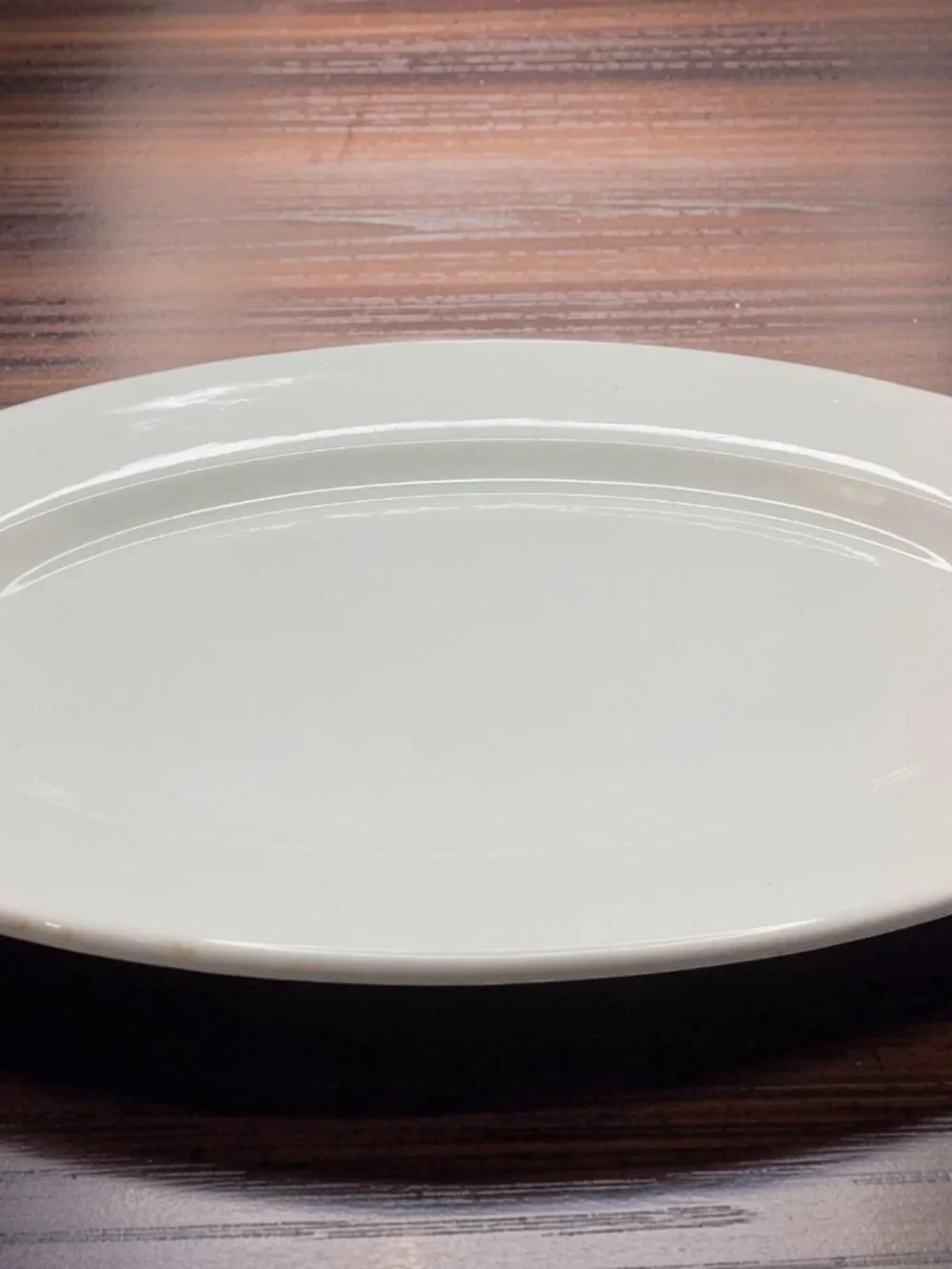vintage 1980s onieda buffalo china cream white stoneware serving platter